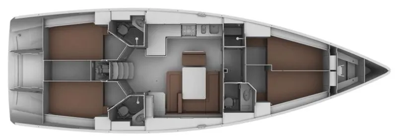 Charter a 14.27m 4 Cabin Sailing Yacht in Barcelona