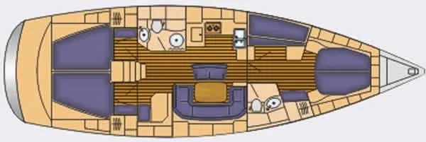 Rent a 13.99m Sailing Yacht Bavaria Cruiser 46 in Mahón