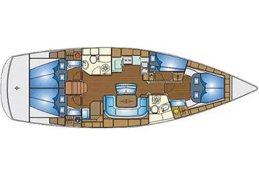 Rent a 14.4m 4 Cabin Sailing Yacht in Heraklio Town