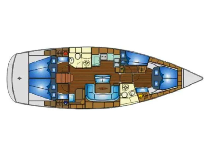 Explore Funtana on a 14.2m 4 Cabin Sailing Yacht Rental