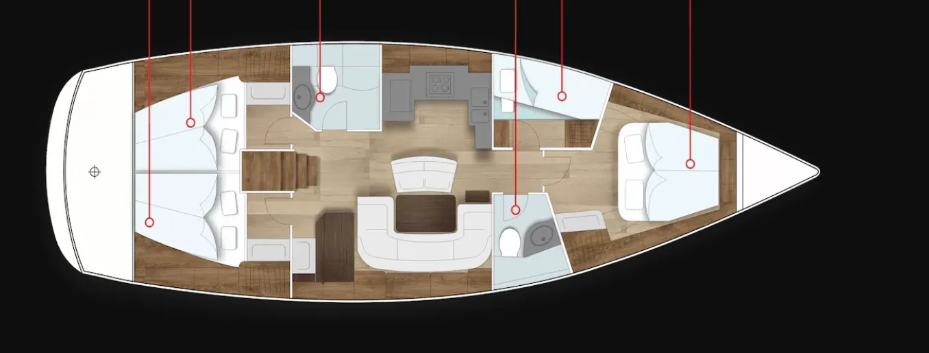 Rent a 14.2m 4 Cabin Sailing Yacht in Sevastopol