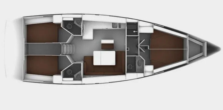 Charter a 14.27m 4 Cabin Sailing Yacht in Rhodes Town