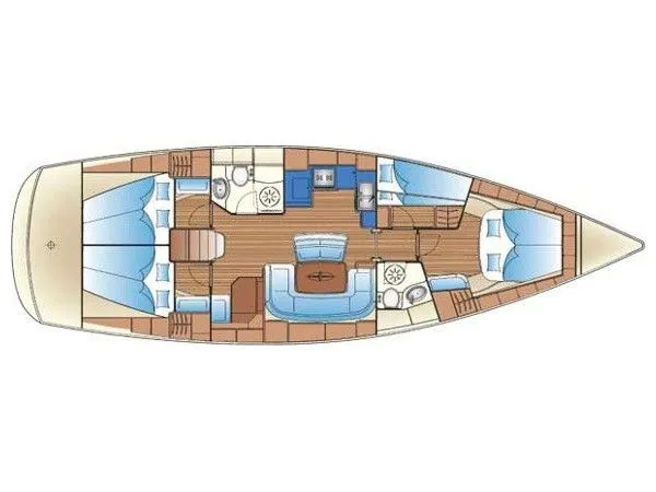 Rent a 13.99m Bavaria Cruiser 46 Sailing Yacht in Cagliari
