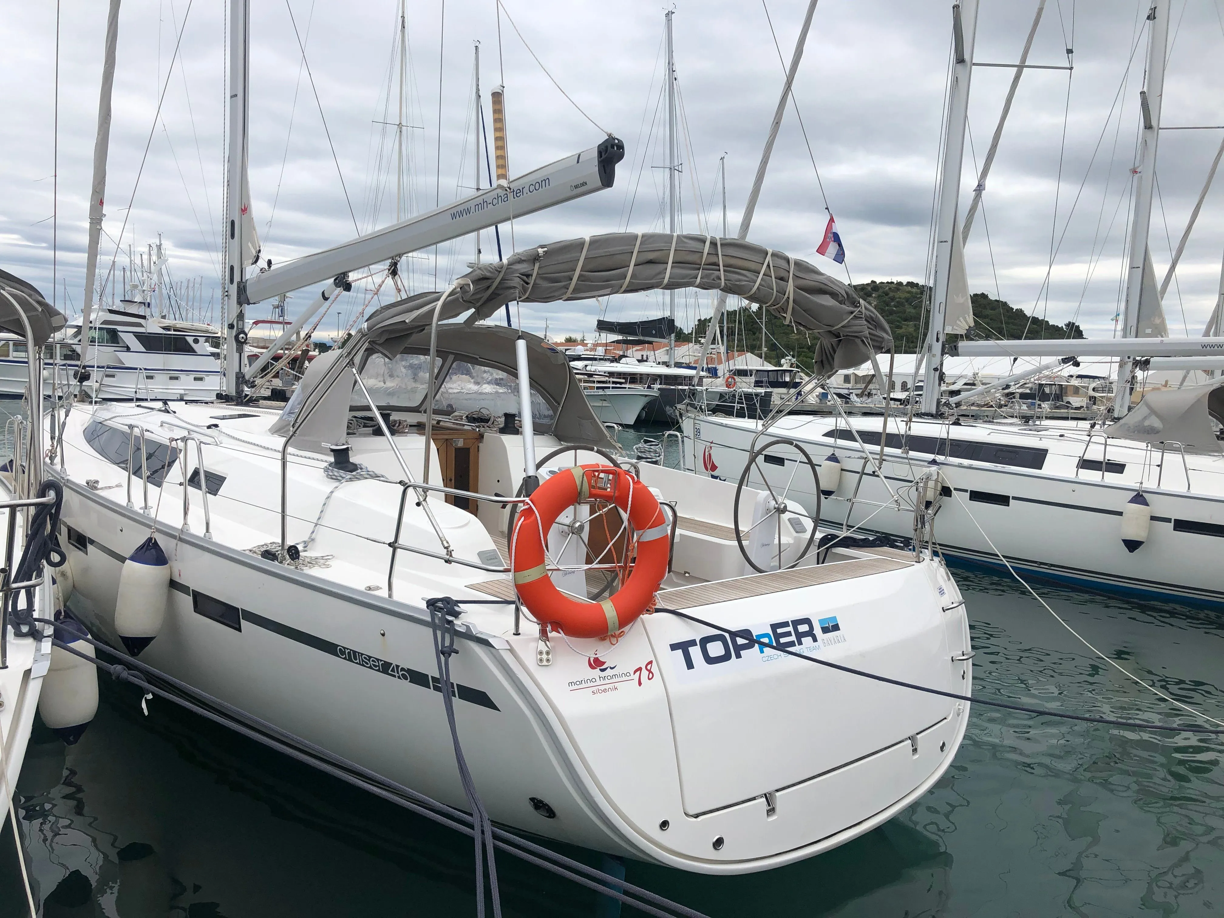 Explore Murter on a 14.27m Bavaria Cruiser 46 Sailing Yacht Rental