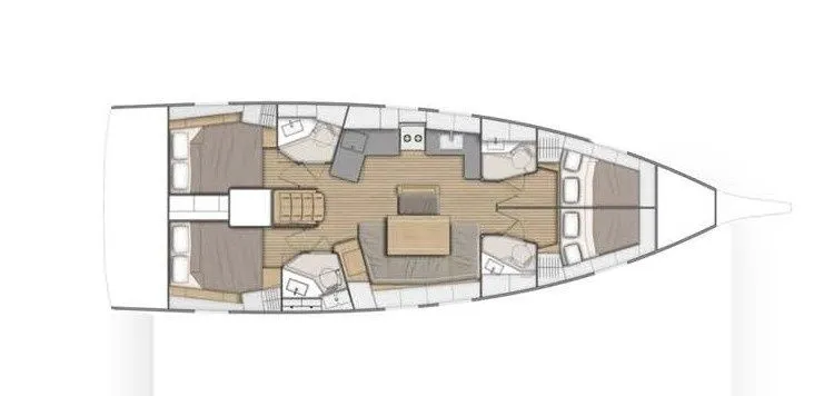 Explore Sami on a 14.27m Rental Sailing Yacht Bavaria Cruiser 46
