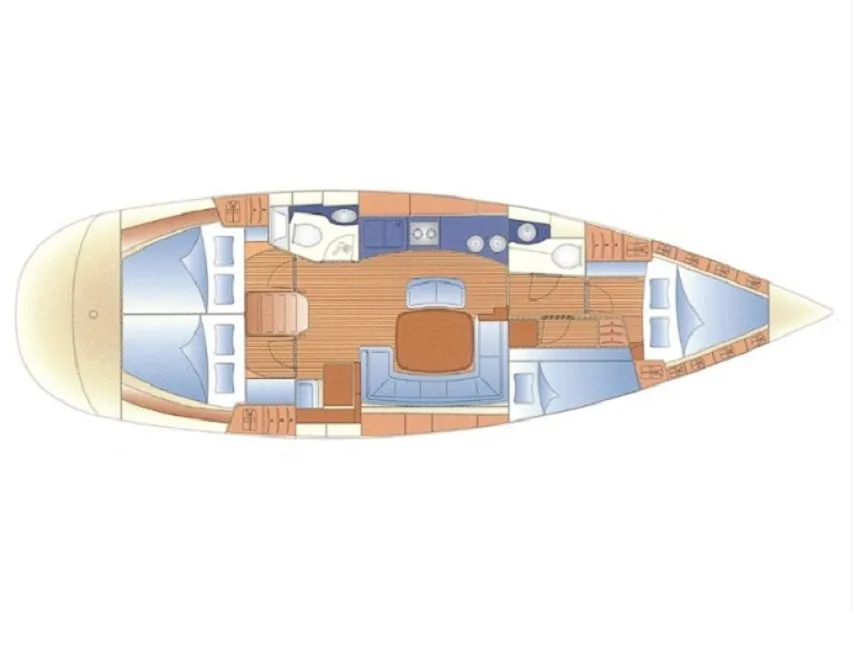 Explore Krk on a 14.4m Rental Sailing Yacht