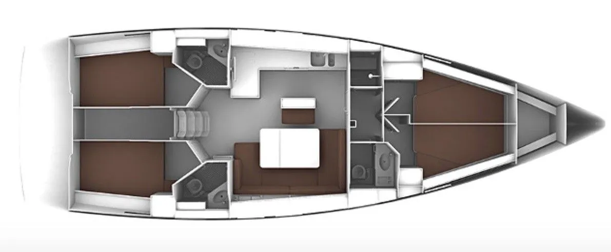 14.27m Naples Bavaria Cruiser 46 Sailing Yacht Hire