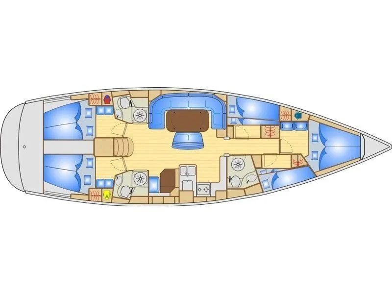 15.5m Zakynthos Town Bavaria Cruiser 50 Sailing Yacht Hire