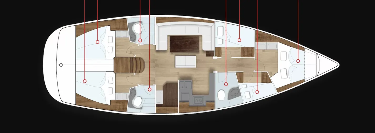 14m Sevastopol Sailing Yacht Bavaria Cruiser 50 Hire