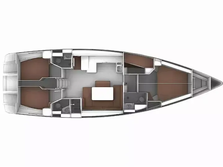 14.99m Mykonos City 5 Cabin Sailing Yacht Hire