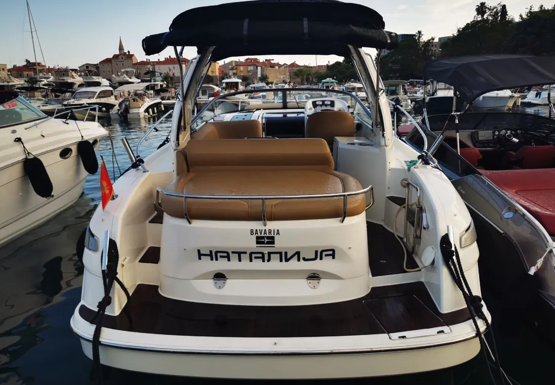 Explore Budva on a 8.95m Rental Motor Yacht Bavaria S29