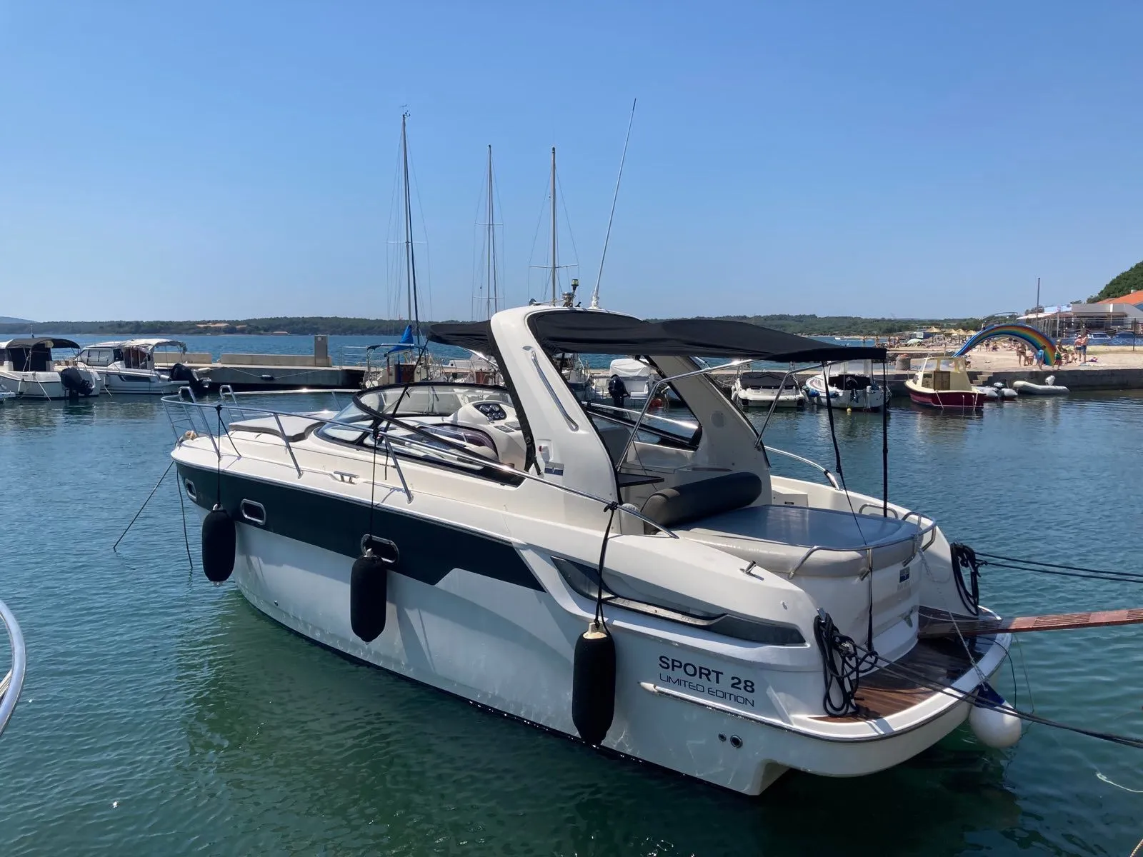 Explore Krk on a 8.5m Rental Bavaria Sport 28