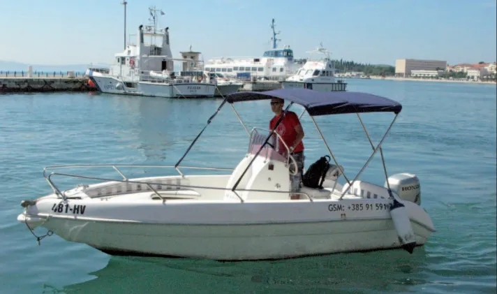 Rent a 5.7m Motor Boat Belingardo 20 in Hvar