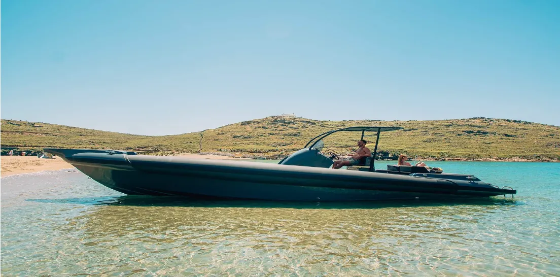 11m Porto Heli Motor Boat Bell Marine Rock 36 Hire