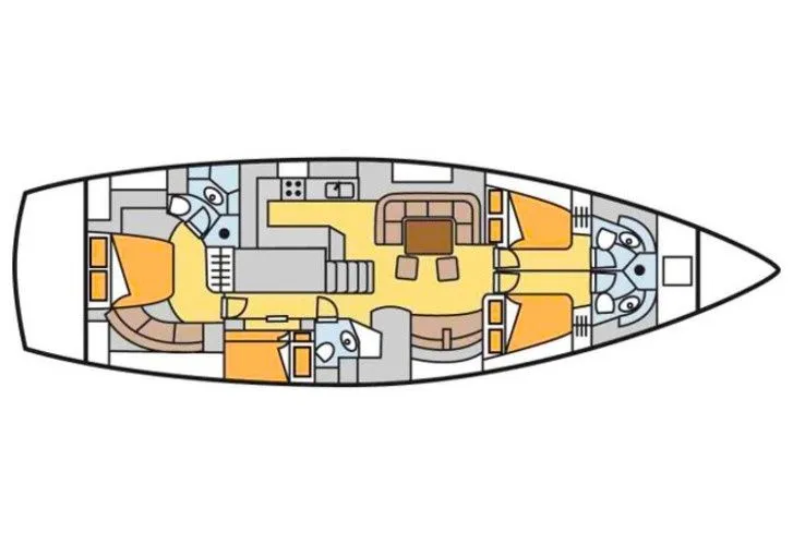 Charter a 17.8m 3 Cabin Sailing Yacht in Porto Ercole