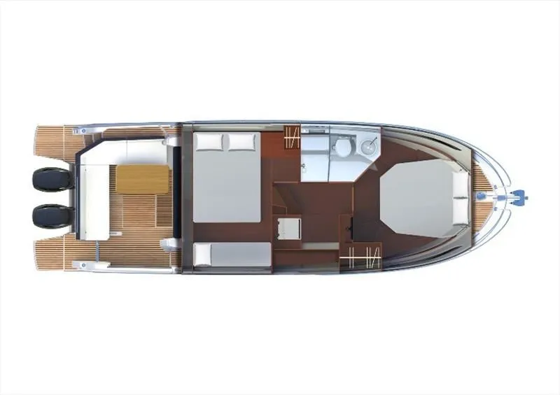 Explore Ajaccio on a 11.16m 2 Cabin Motor Yacht Rental