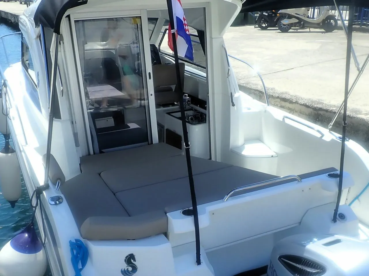 Explore Biograd na Moru on a 8.23m Beneteau Antares 8 Motor Yacht Rental