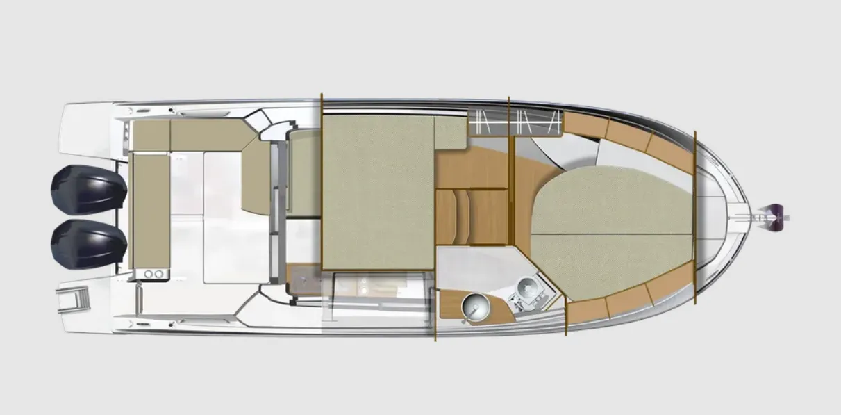 Explore Konstanca on a 9m Rental Motor Yacht Beneteau Antares 9