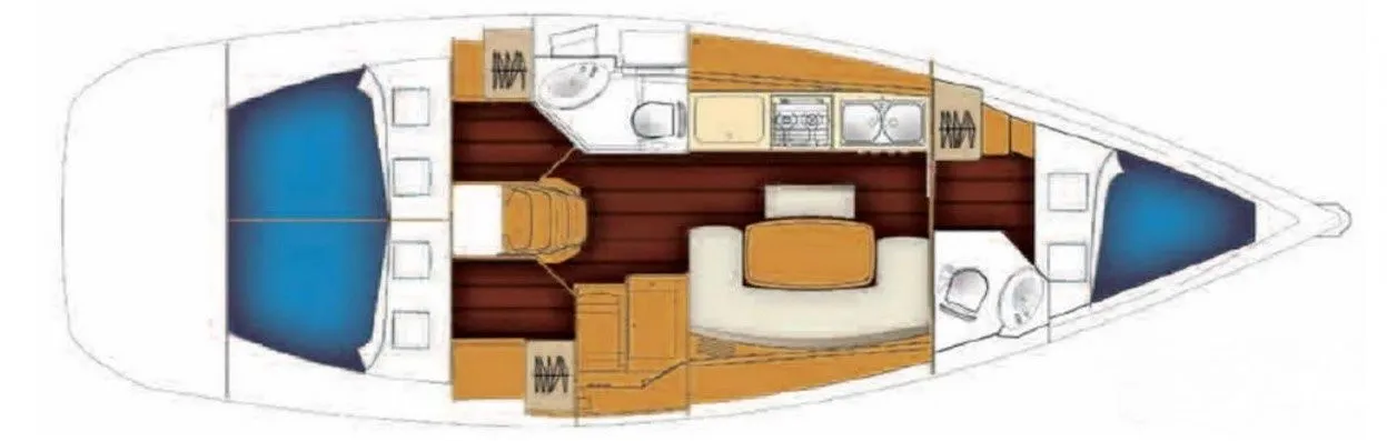 11.85m Angra dos Reis Beneteau Cyclades 39.3 Hire