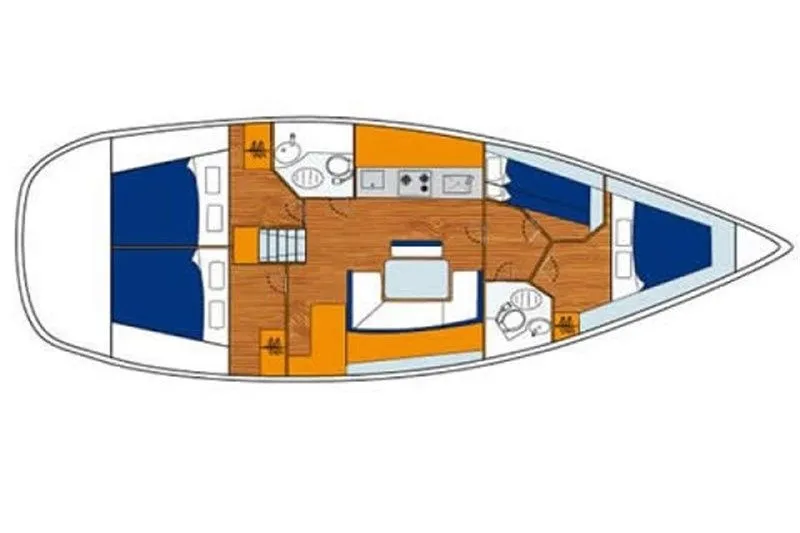 Charter a 13.26m Beneteau Cyclades 43.4 Sailing Yacht in Volos