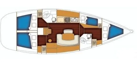 Charter a 13.26m Sailing Yacht Beneteau Cyclades 43.4 in Corfu Town