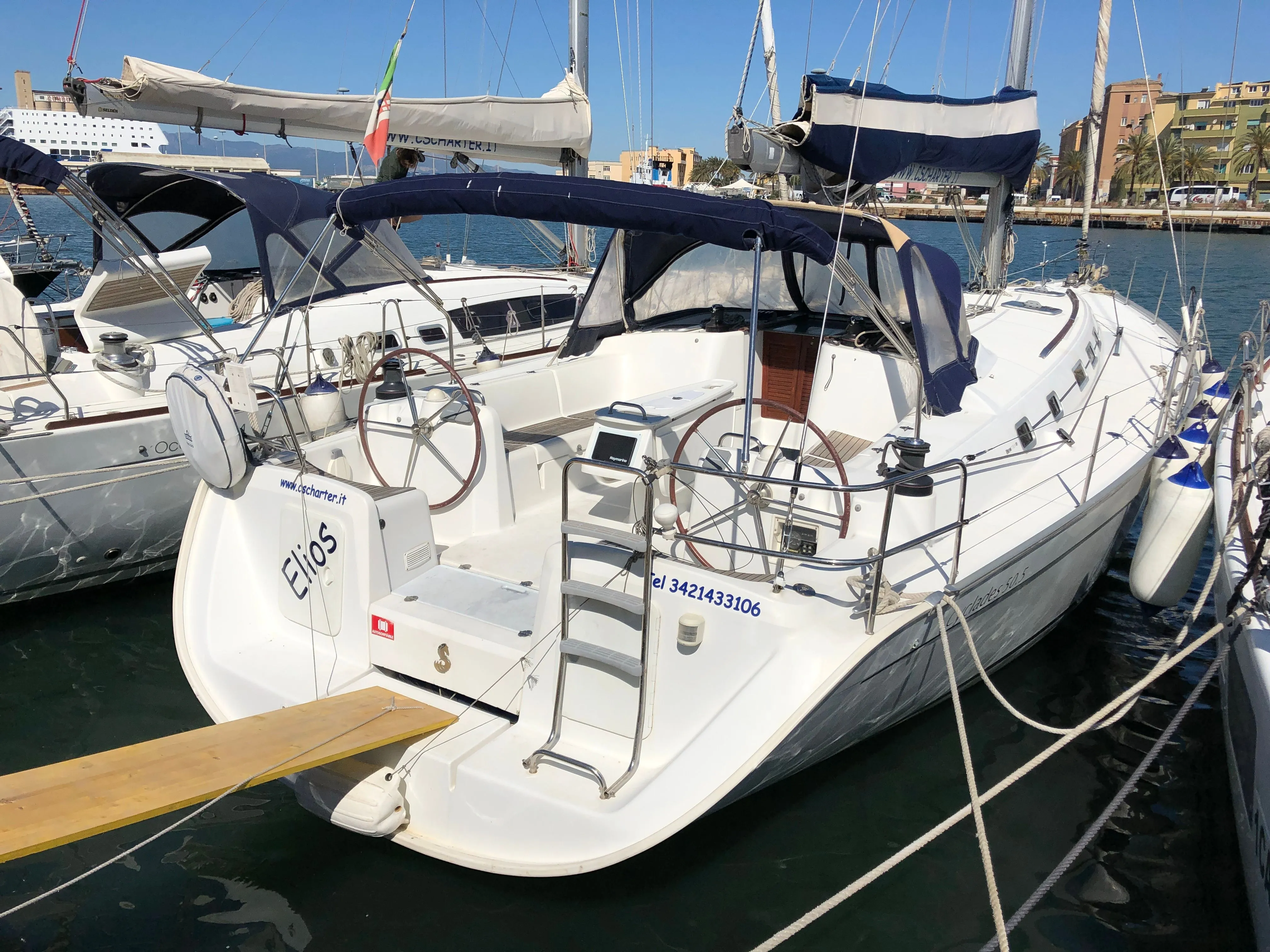 Rent a 15.6m Beneteau Cyclades 50 in Cagliari