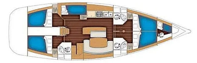 15.24m Nettuno Beneteau Cyclades 50 Sailing Yacht Hire