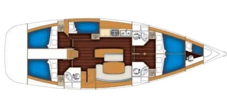 Explore Nettuno on a 15.62m Rental Beneteau Cyclades 50