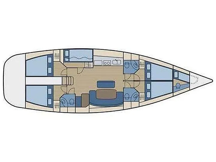 15.62m Limenas Avdiron 6 Cabin Sailing Yacht Hire