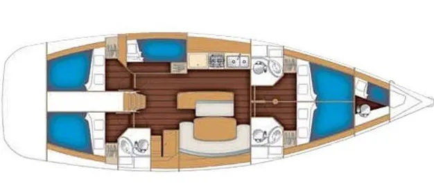 15.24m Rhodes Town Sailing Yacht Beneteau Cyclades 50.5 Hire