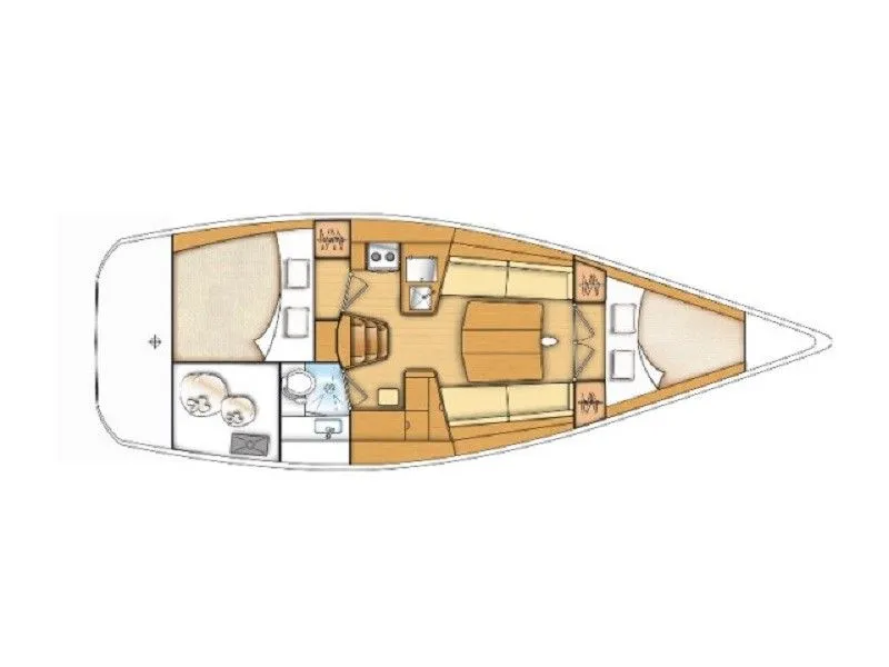 Charter a 10.85m Sailing Yacht in Jezera