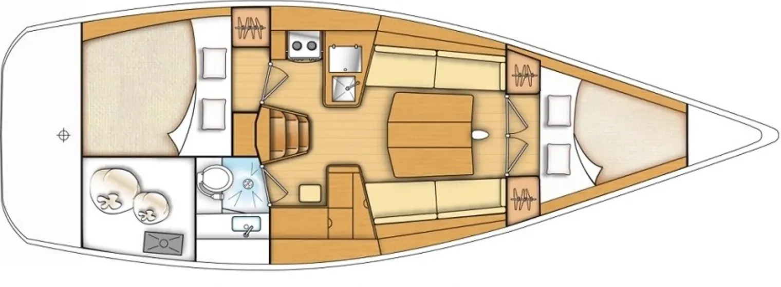 Rent a 10.65m Sailing Yacht Beneteau First 35 in Trget
