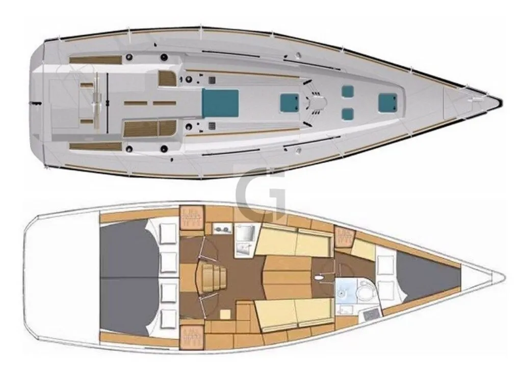 Charter a 11.92m 3 Cabin Sailing Yacht in Bilbao