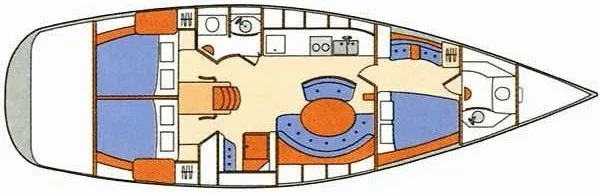 Rent a 13.77m 3 Cabin Sailing Yacht in Naxos Town