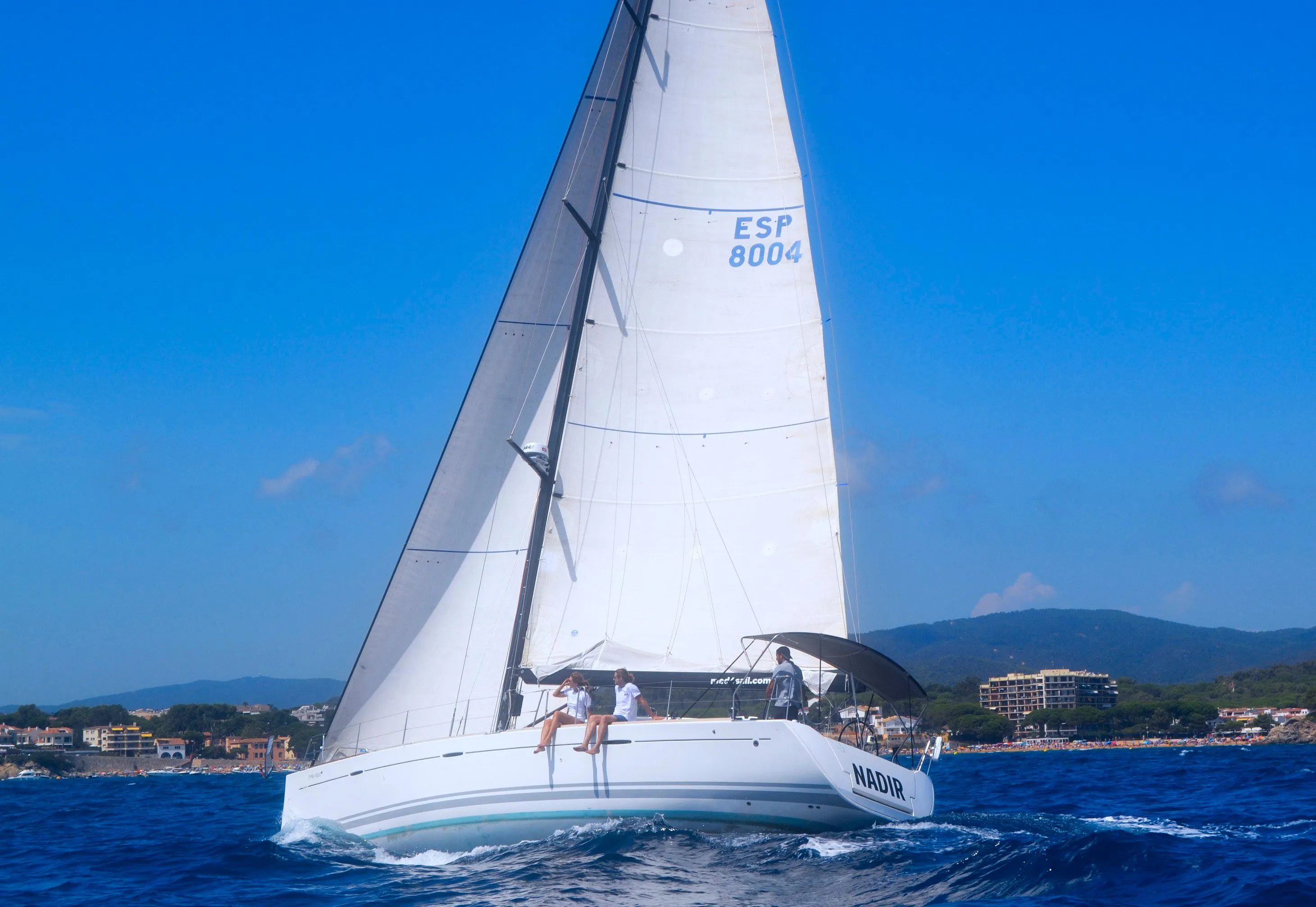 Explore Palamos on a 14.99m Rental Beneteau First 50