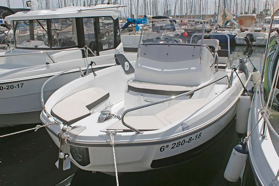 Explore Barcelona on a 6.43m Rental Motor Boat