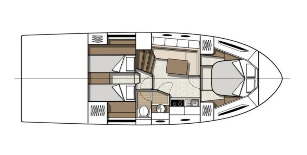 Charter a 12.67m Motor Yacht Beneteau Gran Turismo 40 in Ajaccio