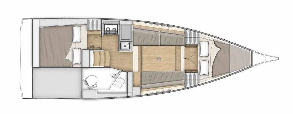 Pula Kiralık 2 Kabinli 9.53m Yelkenli Yat