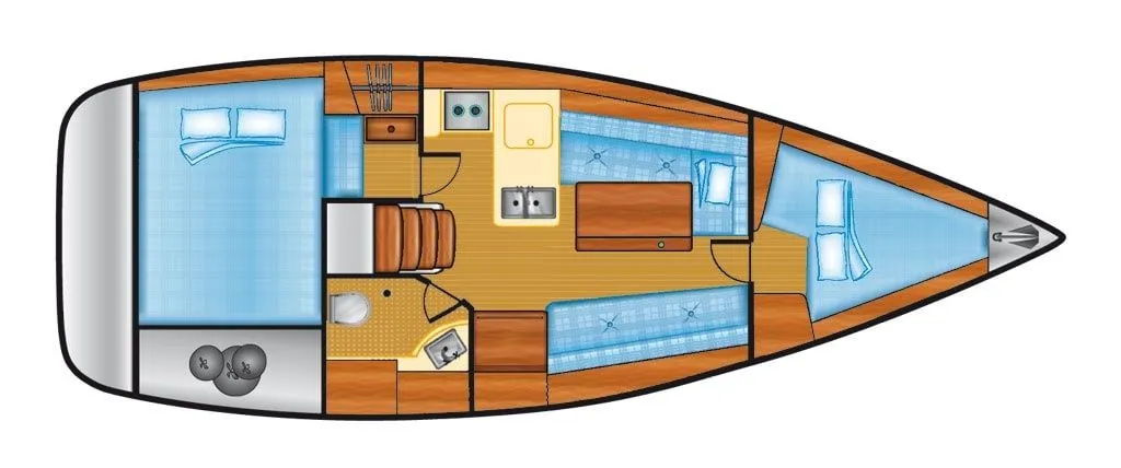 Rent a 9.66m 2 Cabin Sailing Yacht in Flensburg