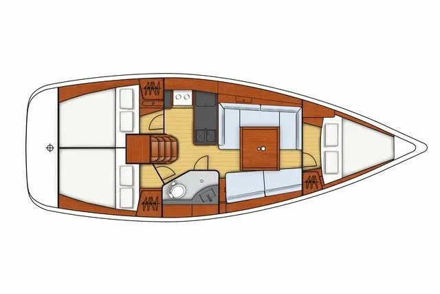 Explore Andijk on a 10.77m Rental Sailing Yacht Beneteau Oceanis 34