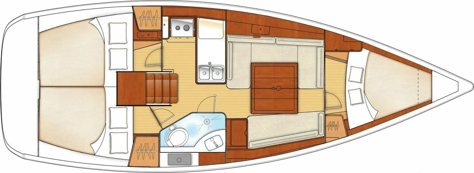 Explore Empuriabrava on a 10.34m 3 Cabin Sailing Yacht Rental