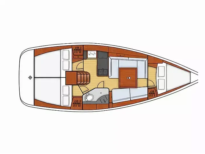 Charter a 10.34m Beneteau Oceanis 34 Sailing Yacht in Nea Peramos