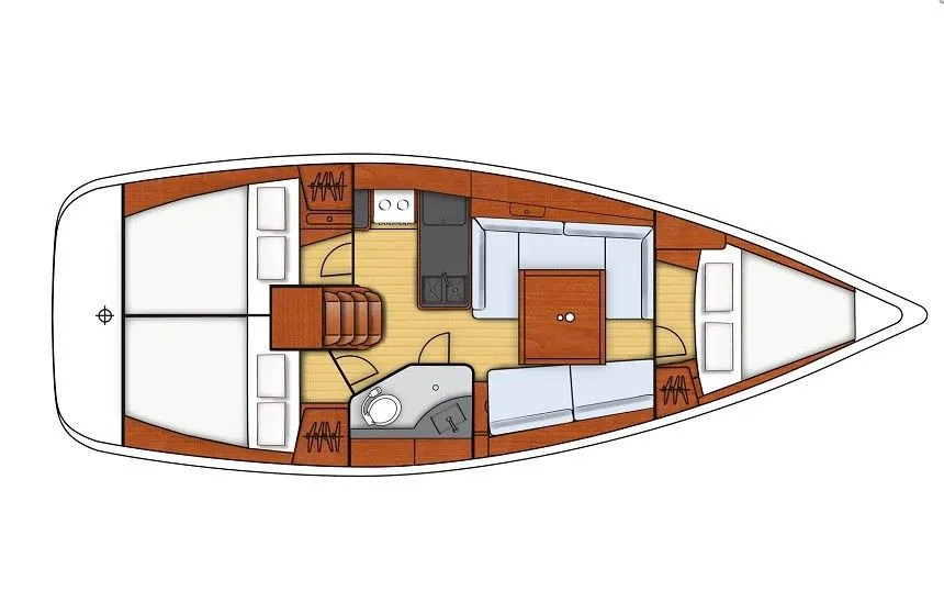 Charter a 10.34m Beneteau Oceanis 34 Sailing Yacht in Šibenik
