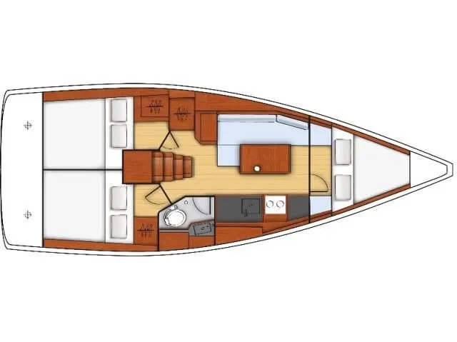 Rent a 10.45m 3 Cabin Sailing Yacht in Bocca di Magra
