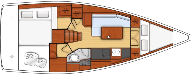 Explore Los Angeles on a 10.45m Rental Sailing Yacht Beneteau Oceanis 35.1