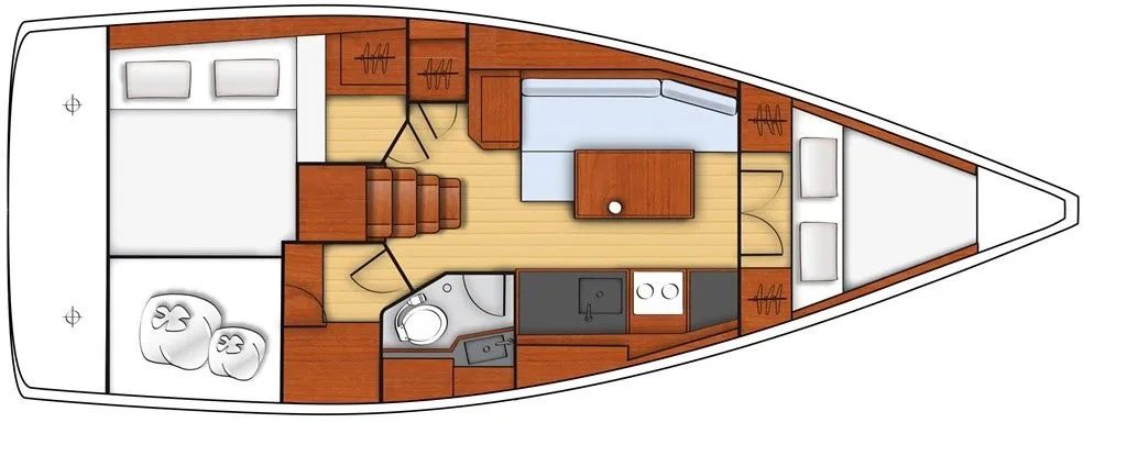 Rent a 10.45m Sailing Yacht Beneteau Oceanis 35.1 in Hyeres