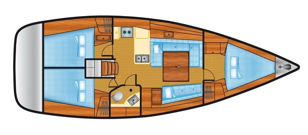 Rent a 11.47m Sailing Yacht Beneteau Oceanis 37 in Barth