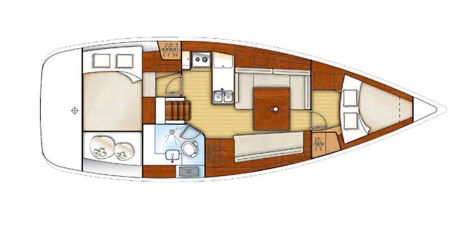 11.58m La Spezia Beneteau Oceanis 37 Sailing Yacht Hire