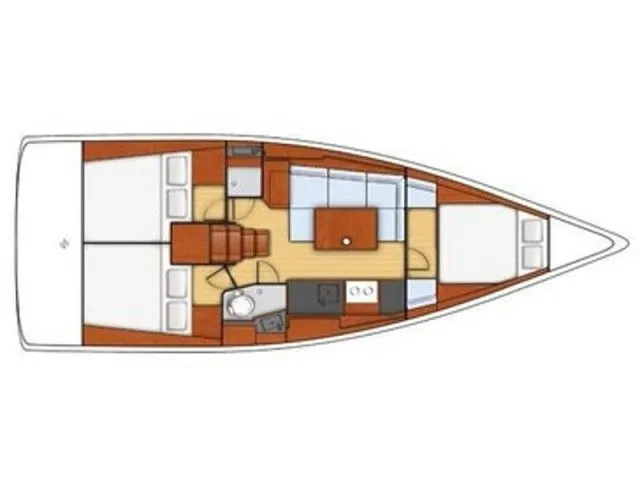 Charter a 11.55m Beneteau Oceanis 38 Sailing Yacht in Carloforte
