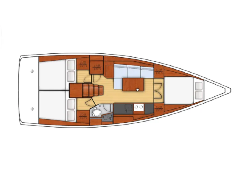 Charter a 11.5m 3 Cabin Sailing Yacht in Trogir
